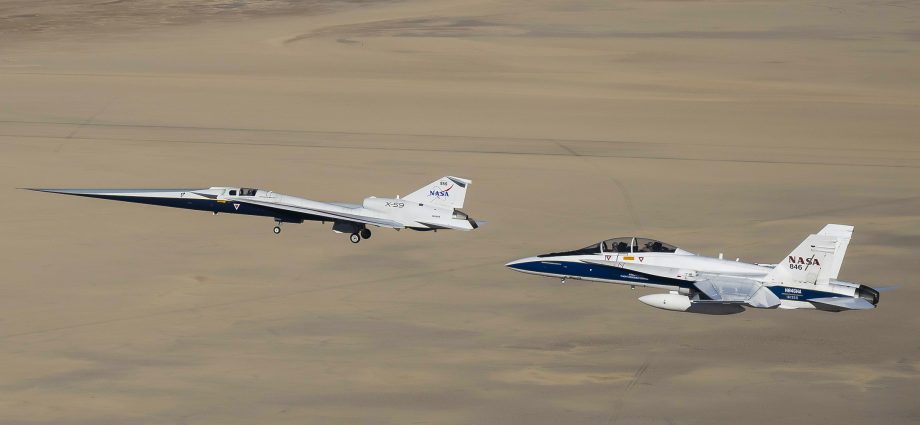 nasa chase-aircraft-ensures x-59’s safety in-flight 
