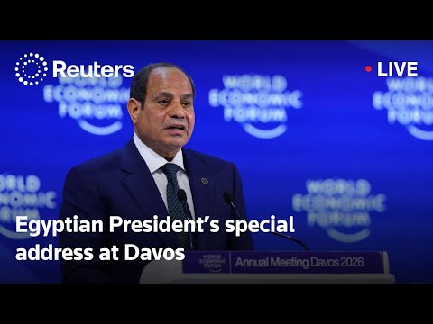 live:-egyptian-president’s-special-address-at-davos