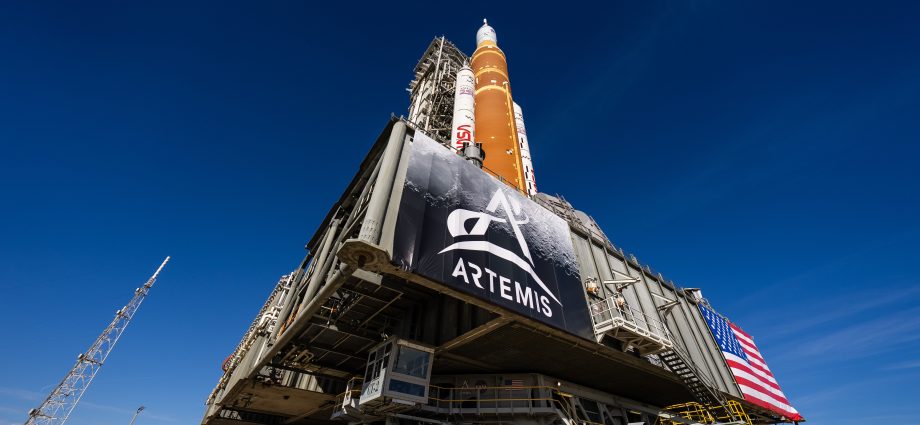 nasa’s-artemis-ii-rocket-and-spacecraft-make-their-way-to-launch-pad