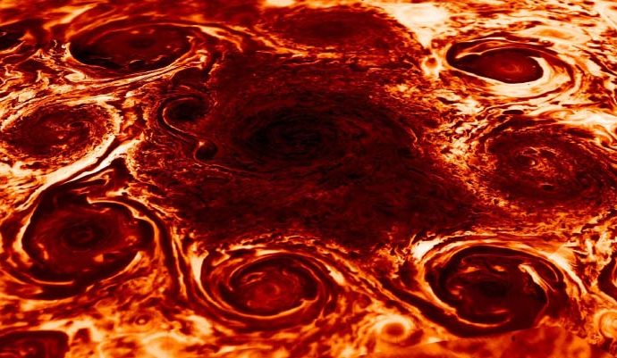 Polar Cyclones Reveal Hidden Interiors of Jupiter and Saturn
