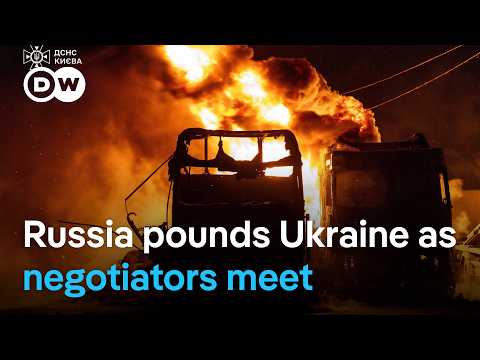 russia-attacks-kyiv,-kharkiv-as-abu-dhabi-talks-set-to-continue-|-dw-news