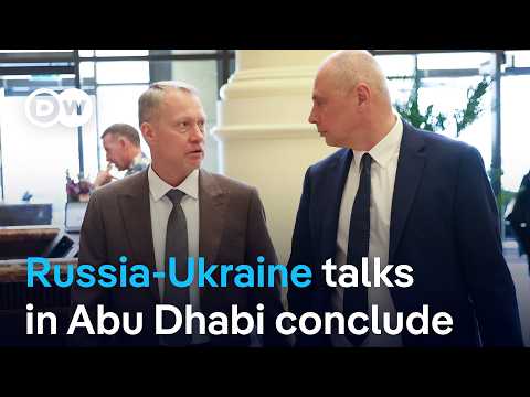 russia-ukraine-talks-in-abu-dhabi-conclude-after-heavy-russian-overnight-strikes-|-dw-news