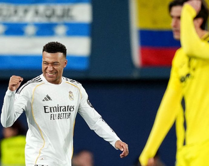 mbappe’s-brace-at-villarreal-sends-real-madrid-to-top-of-la-liga