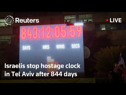 live:-israelis-stop-hostage-clock-in-tel-aviv-after-844-days