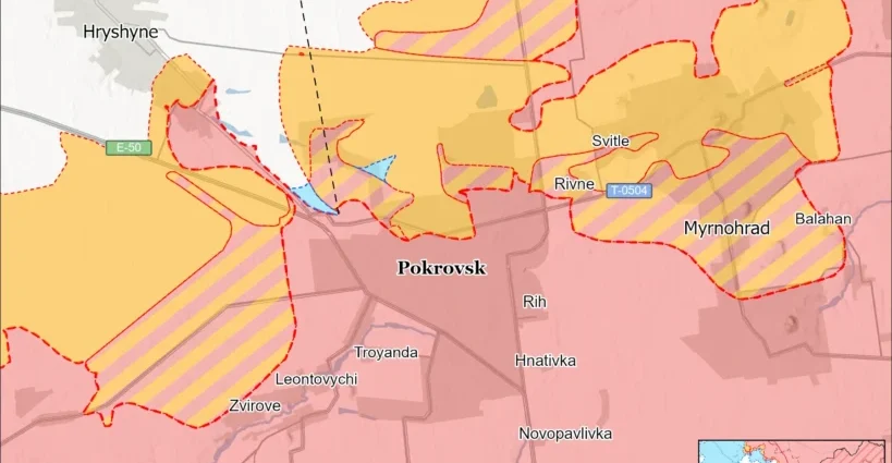 russia-controls-most-of-myrnohrad-and-moves-its-commanders-into-the-city,-ukrainian-marine-officer-says-(maps)