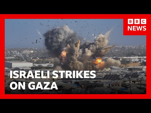 israeli-air-strikes-kill-at-least-28-palestinians-in-gaza,-rescue-officials-say-|-bbc-news