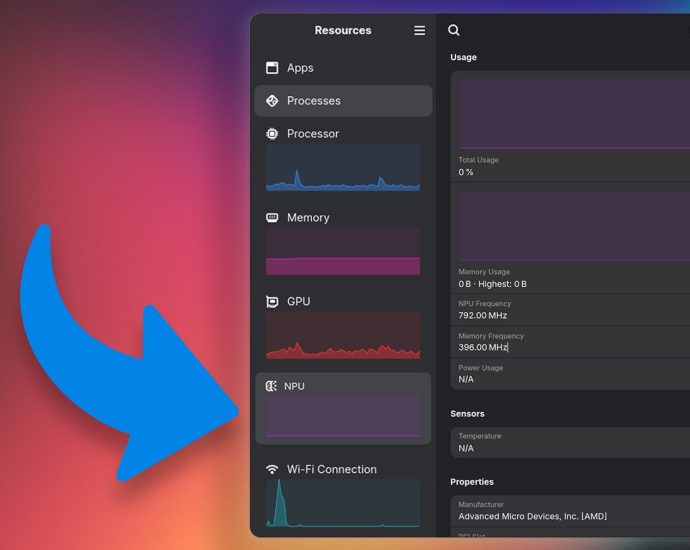 resources-1.10-can-now-monitor-amd-npu-usage-on-linux