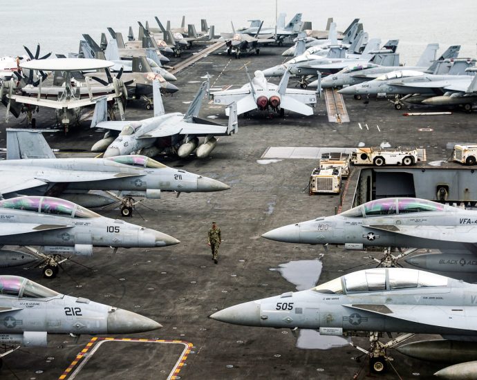 us.-military-shoots-down-iranian-drone-that-approached-aircraft-carrier