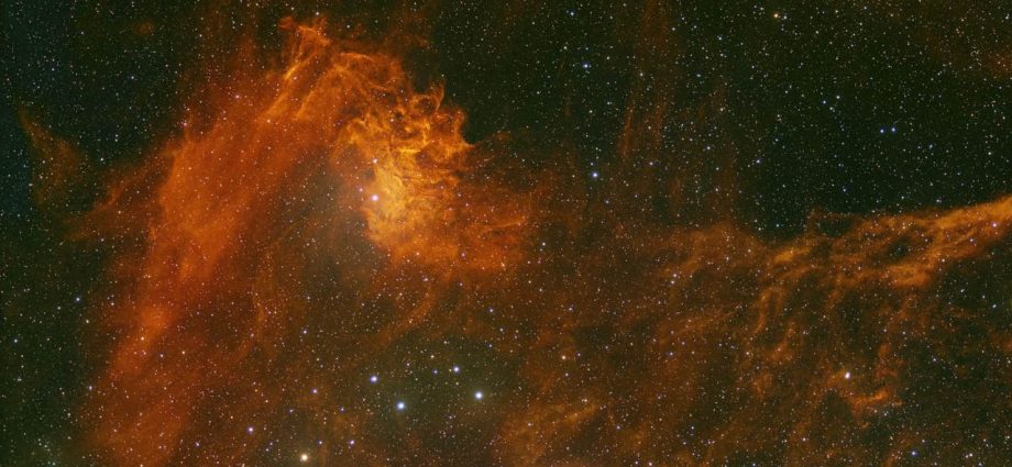 Astrophotographer captures the ‘Flaming Star Nebula’ ablaze in deep-space (photo)