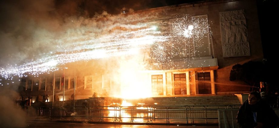 police-fire-tear-gas-as-albania-opposition-protest-turns-violent