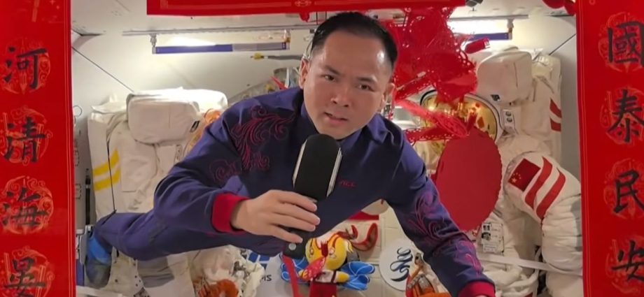 Chinese astronauts filmmusic video in space to celebrate Lunar New Year 2026