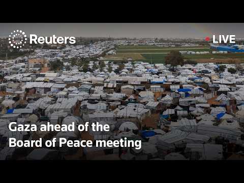 live:-view-of-gaza-ahead-of-board-of-peace-meeting