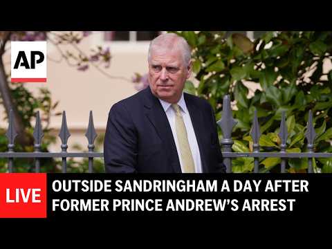 live:-outside-sandringham-a-day-after-former-prince-andrew’s-arrest