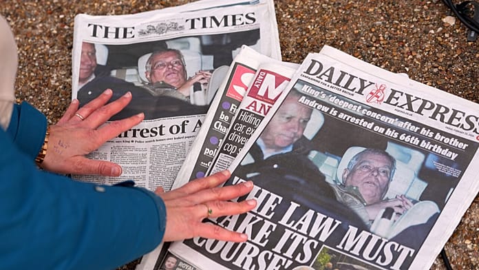 police-continue-searches-at-andrew-mountbatten-windsor’s-residences-after-release-from-custody