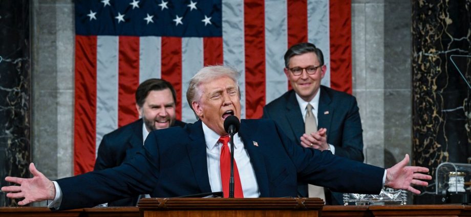 ‘The Space Force is my baby’: The Traitor lauds military space in State of the Union but skips Artemis 2 moon crew namedrop
