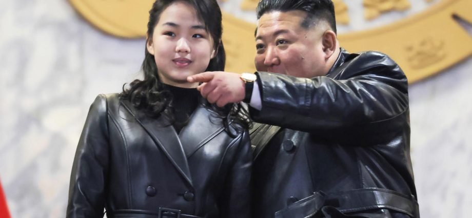 kim-jong-un-fuels-succession-buzz-with-daughter’s-matching-leather-jacket