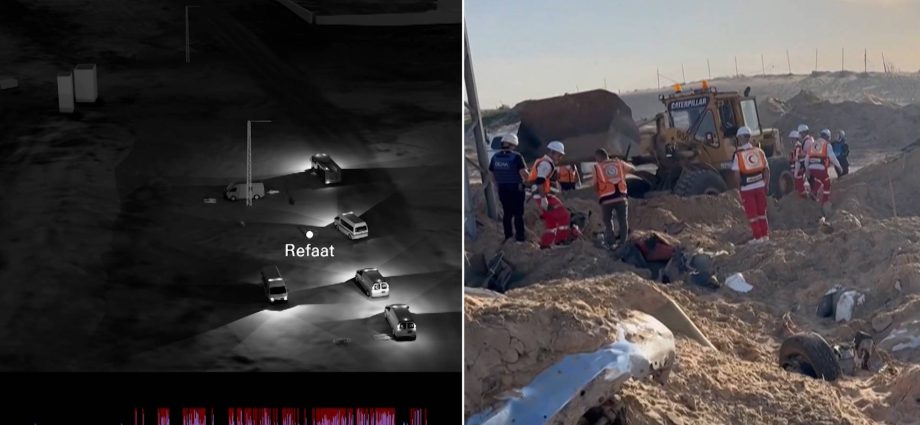 “flagrant-war-crime”:-investigation-recreates-2025-israeli-massacre,-cover-up-of-15-gaza-aid-workers