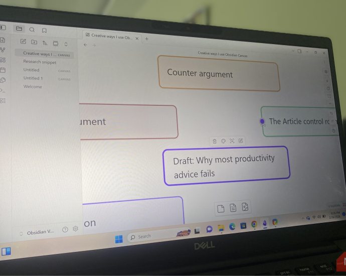 4 creative ways I use Obsidian Canvas that aren’t just flowcharts