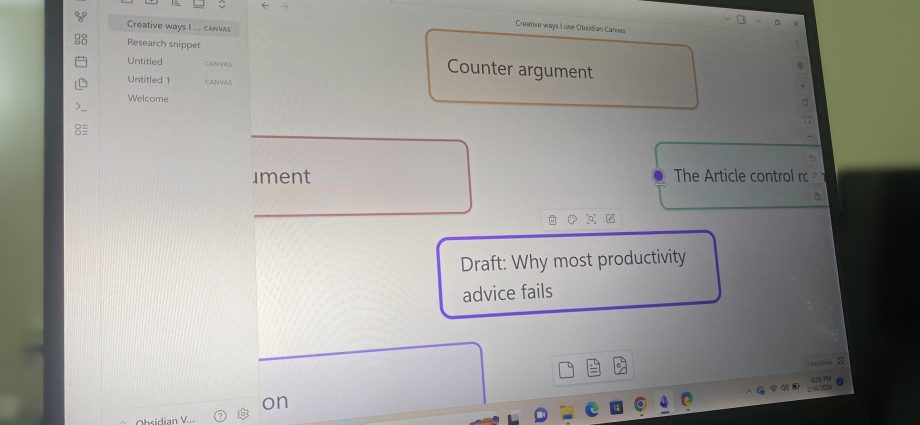 4 creative ways I use Obsidian Canvas that aren’t just flowcharts