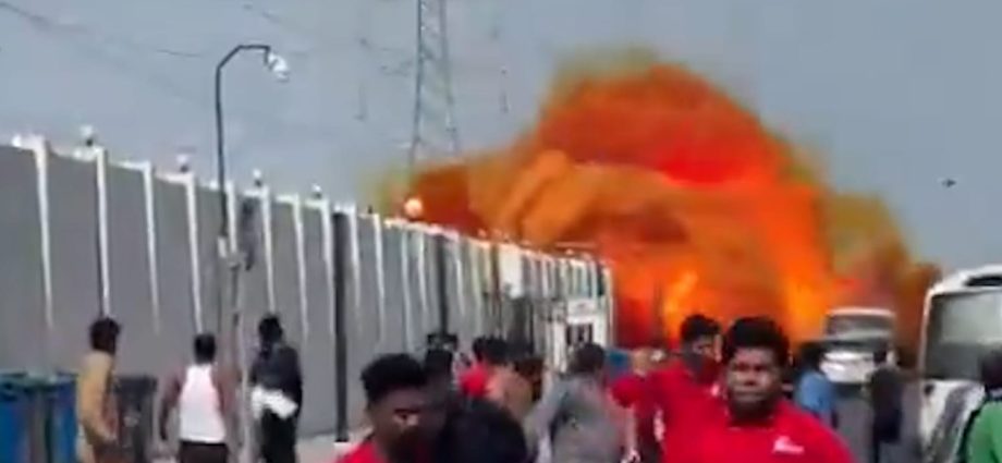 falling-missile-debris-explosion-in-doha,-qatar