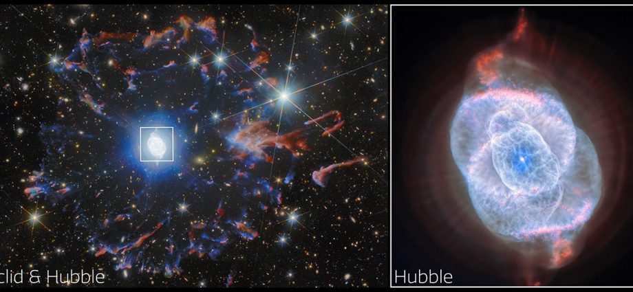 two-observatories,-one-cosmic-eye:-hubble-and-euclid-view-cat’s-eye-nebula