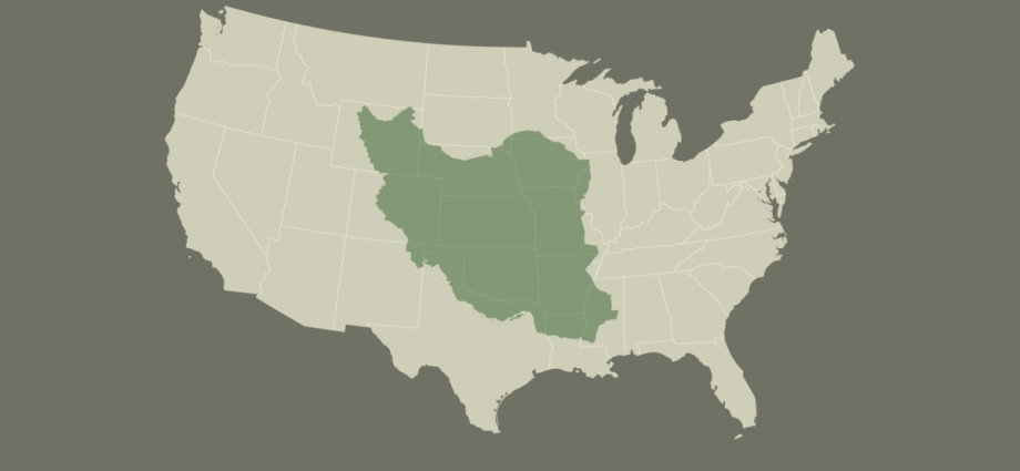 map-shows-how-big-iran-is-compared-with-the-50-us-states