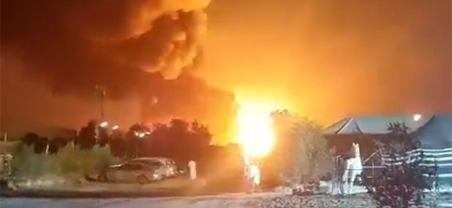 video-shows-projectile-exploding-near-ali-al-salem-air-base-in-kuwait