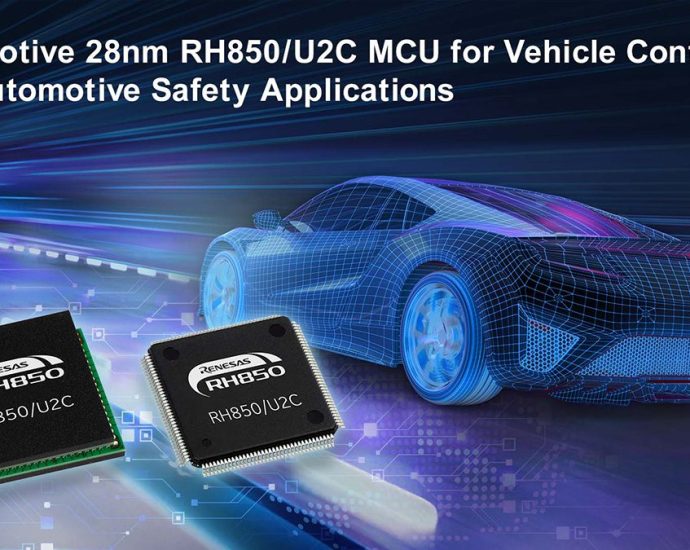 renesas’-28-nm-rh850/u2c-mcu-targets-asil-d-vehicle-control,-bms-and-zonal-architectures