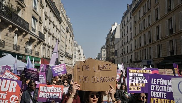 demonstrations-mark-international-women’s-day-in-paris-and-madrid