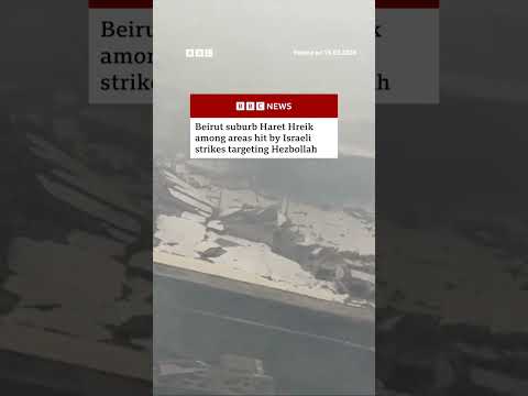 aftermath-of-israel-strike-in-beirut-suburb.-#beirut-#israel-#bbcnews