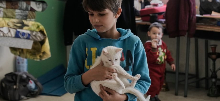 displaced-lebanese-shelter-in-schools,-stadiums-amid-israeli-attacks