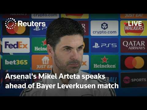 live:-arsenal’s-arteta-speaks-ahead-of-bayer-leverkusen-champions-league-match