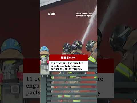 11-people-killed-as-fire-engulfs-south-korean-car-parts-plant,-authorities-say.-#daejeon-#bbcnews