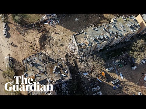 drone-footage-shows-widespread-damage-to-two-israeli-cities-after-iranian-missile-strikes