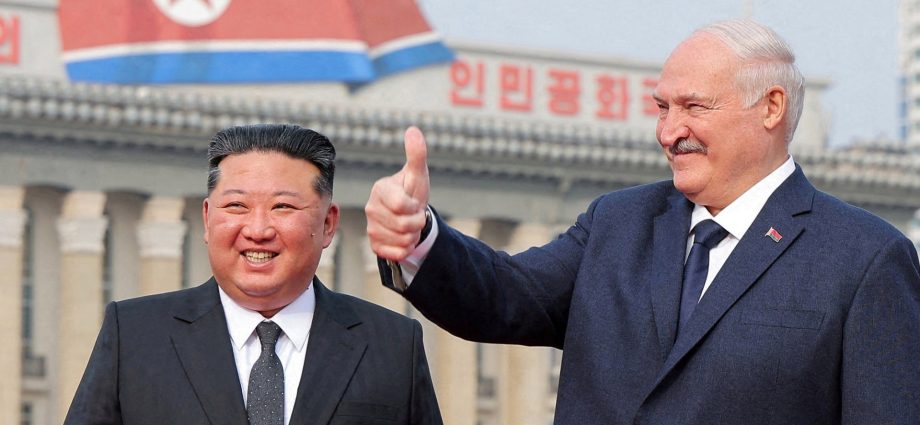 north-korea’s-kim-meets-lukashenko,-slams-‘pressure-​on-belarus-from-west’