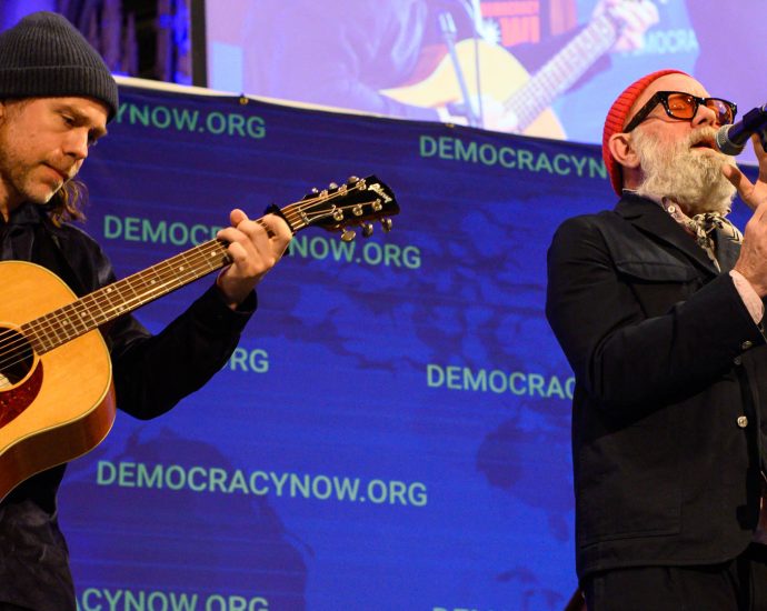 michael-stipe-&-aaron-dessner-perform-“no-time-for-love-like-now”-at-democracy-now!-celebration