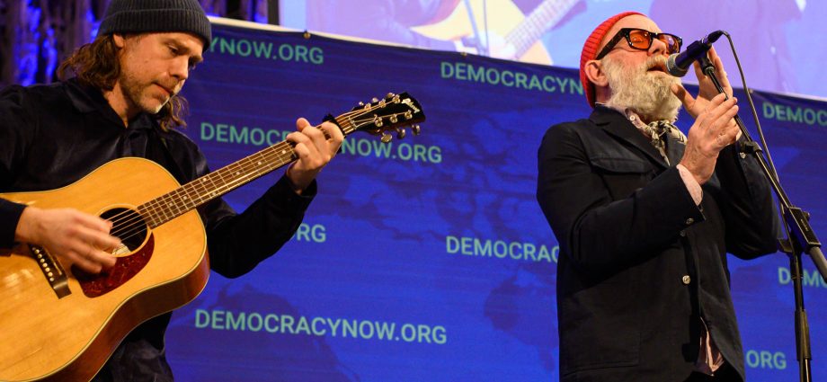 michael-stipe-&-aaron-dessner-perform-“no-time-for-love-like-now”-at-democracy-now!-celebration