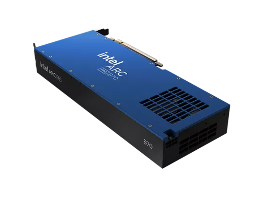 Intel Arc Pro B70 performance metrics: significantly faster than Nvidia’s RTX 4000 Pro at half the price and 33% more VRAM
