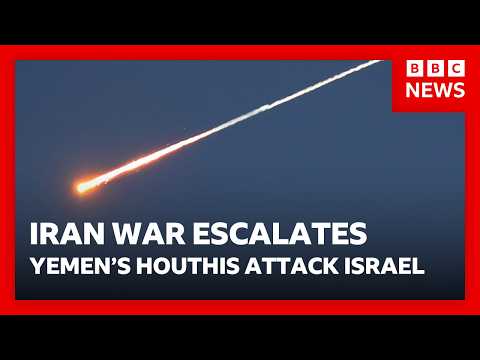 iran-war-escalates-as-yemen’s-houthis-attack-israel-and-threaten-red-sea-|-bbc-news