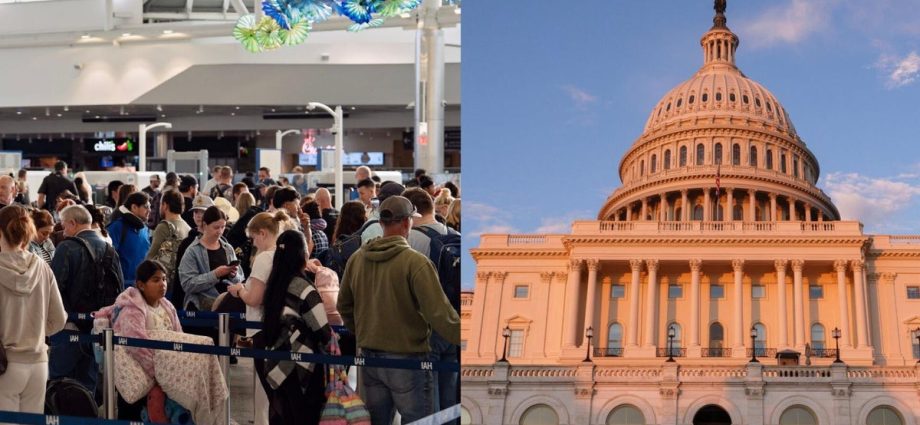 Airport security lines, Congress both stuck in gridlock