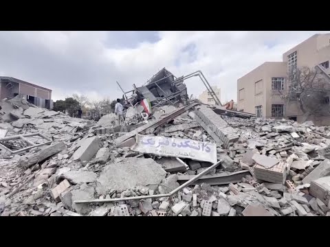 iran-university-of-science-and-technology-building-reduced-to-rubble-by-israeli-airstrike