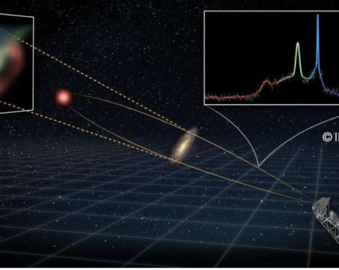 Record-breaking ‘space laser’ erupts from merging galaxies 8 billion light-years away