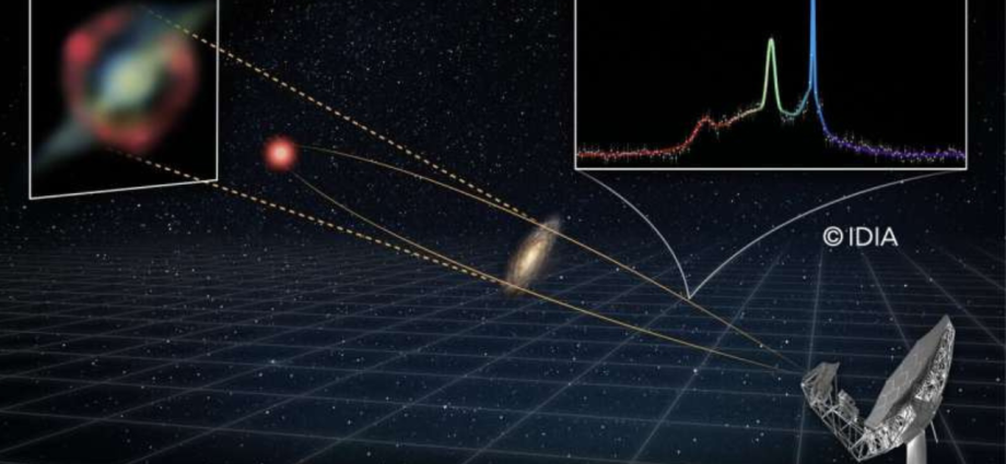 Record-breaking ‘space laser’ erupts from merging galaxies 8 billion light-years away