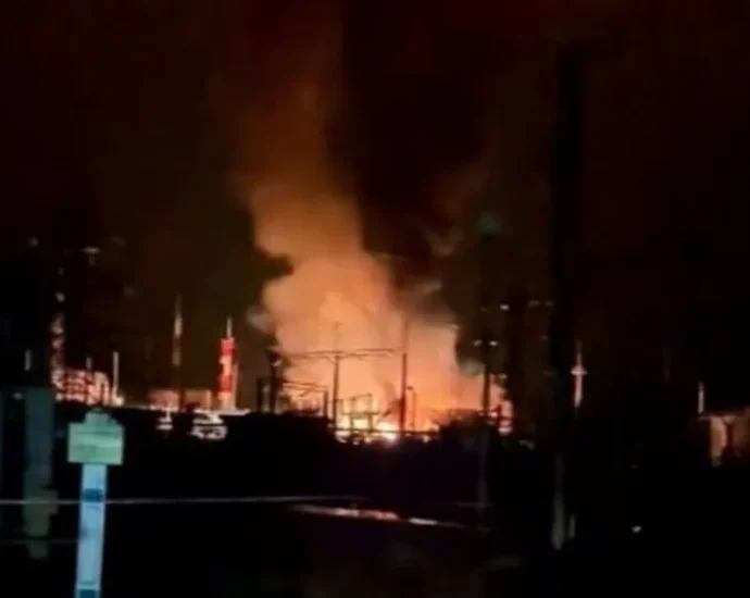 ukraine-hits-oil-pumping-station-on-route-to-russia’s-biggest-black-sea-export-port,-triggering-fire