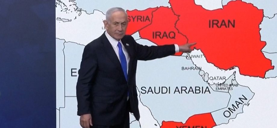 netanyahu-next-to-middle-east-map:-‘we-strangled-them-and-have-more-to-do’
