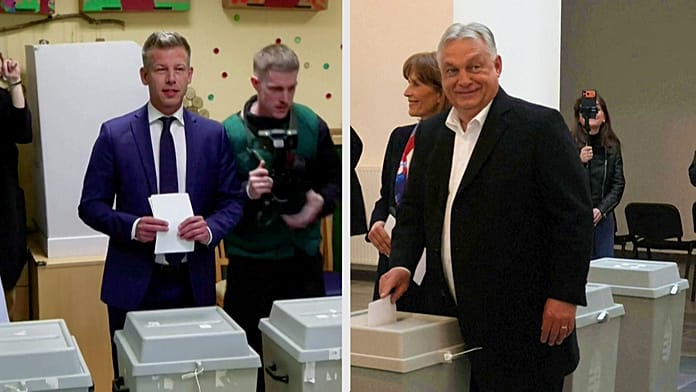 orban-and-magyar-vote-in-high-stakes-hungarian-election-watched-by-eu