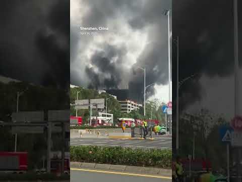 fire-blazes-at-an-electric-car-garage-in-china