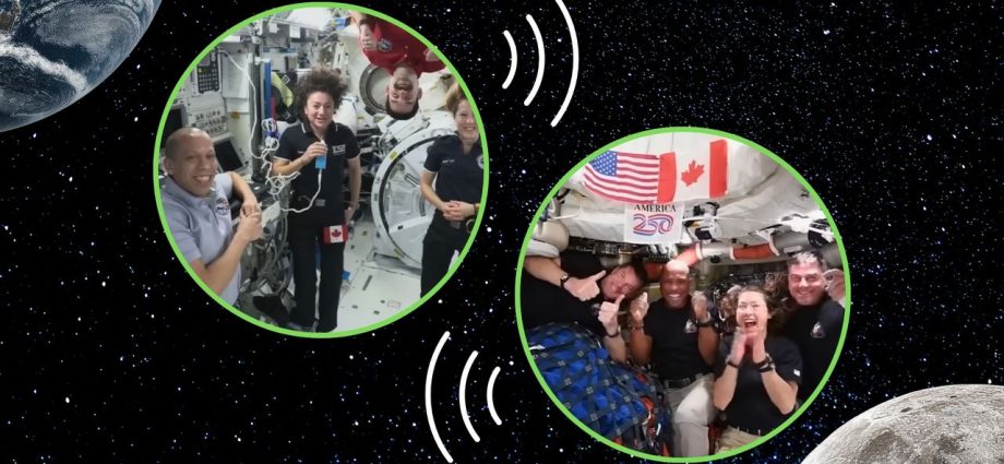 Talk about long distance! Watch the farthest-ever crew call in space between Artemis 2 and the ISS