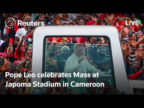 live:-pope-leo-celebrates-mass-at-japoma-stadium-in-cameroon