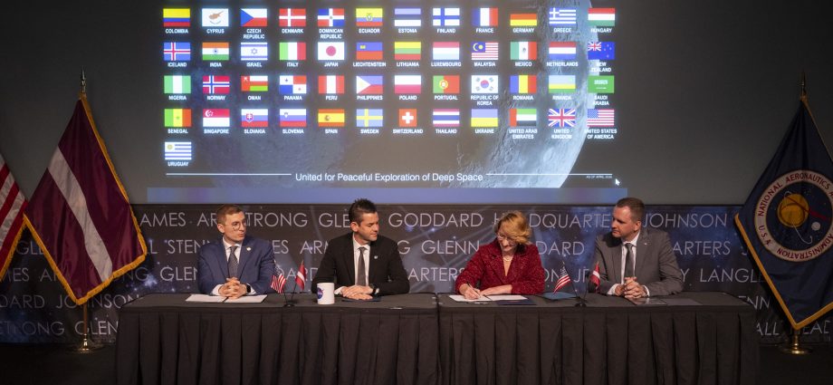 NASA Welcomes Latvia as Newest Artemis Accords Signatory  
